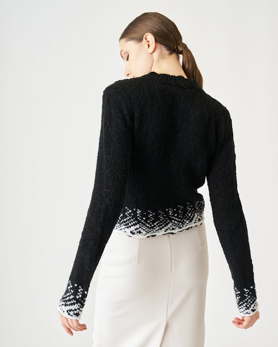 Suoli Maglia Girocollo Jacquard Prezzo Ridotto