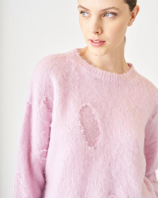 Suoli Maglia Girocollo C/rotture Outlet