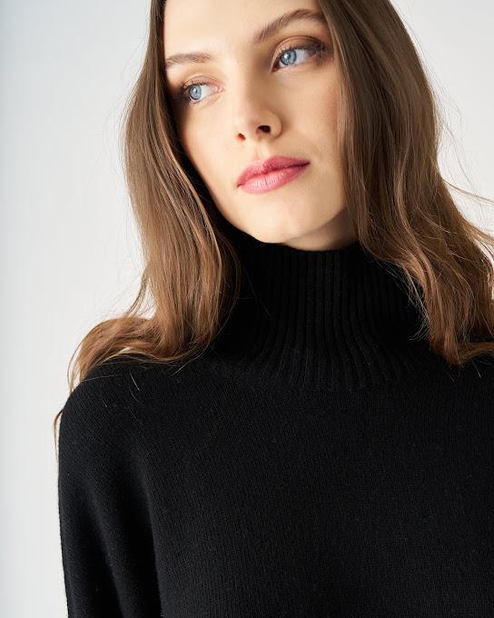 Suoli Maglia Over Collo Alto Hotsell