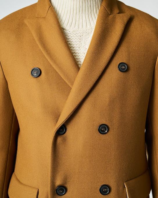 Suoli Cappotto Doppiopetto Pura Lana In Saldo