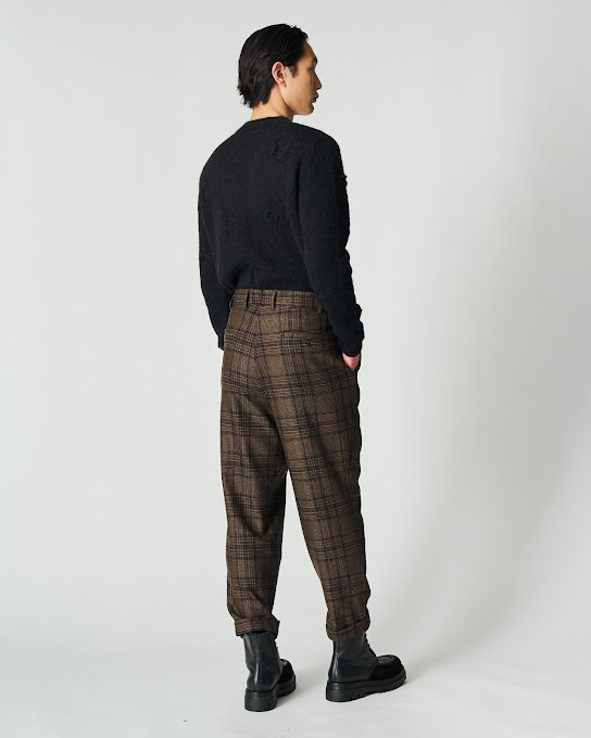 Suoli Pantalone Check Con Risvolto 2025