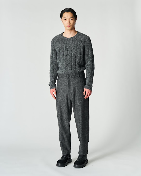 Suoli Pantalone Spinato Con Risvolto Italy