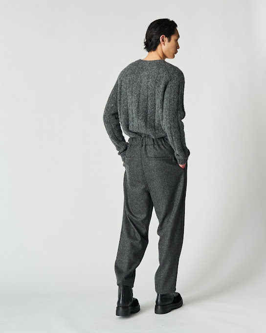 Suoli Pantalone Spinato Con Risvolto Italy