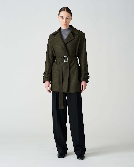 Suoli Cappotto Panno Con Cintura Soddisfazione Garantita