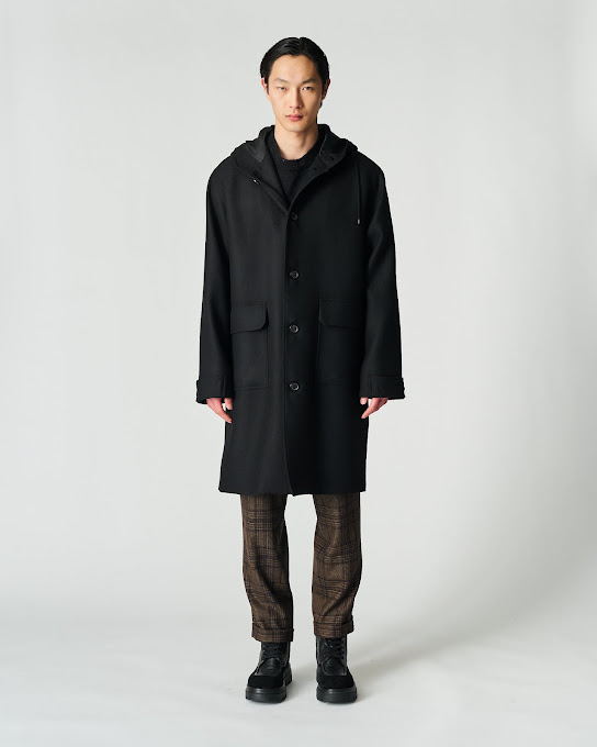 Suoli Cappotto Cappuccio Pura Lana Shopping Online