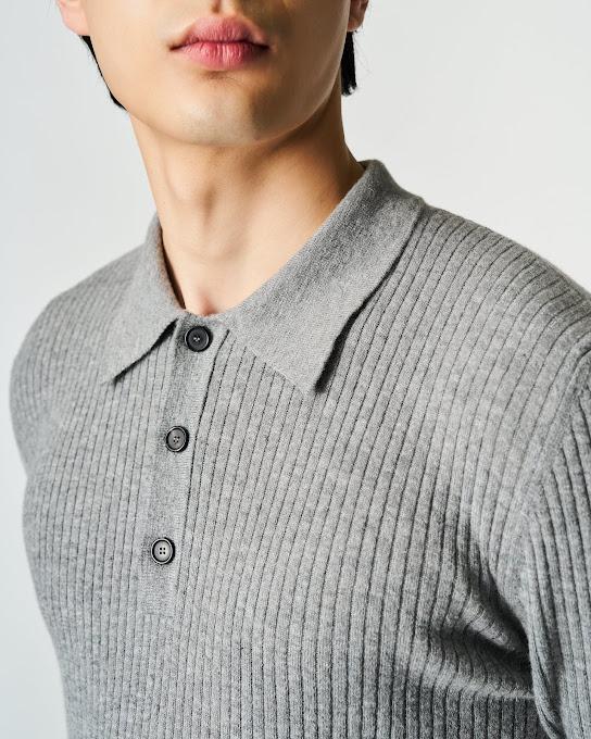 Suoli Polo In Maglia A Coste Saldi