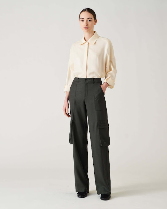 Suoli Pantalone Lana Tasconato In Saldo