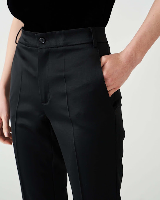 Suoli Pantalone Zampetta Raso Lana Moda