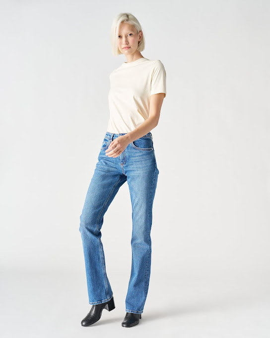 Suoli Pantalone Denim Flared Edna Italy