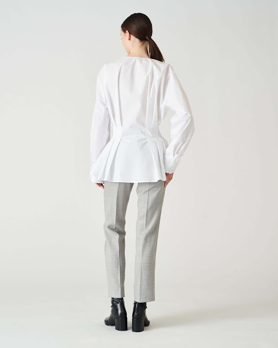 Suoli Camicia Pieghe Cotone Fino Al -60%