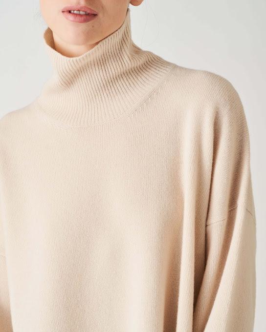 Suoli Maglia Over Collo Alto Sconto