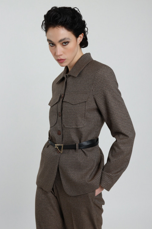 Susy Mix Giacca Check Pied de Poule Offerte