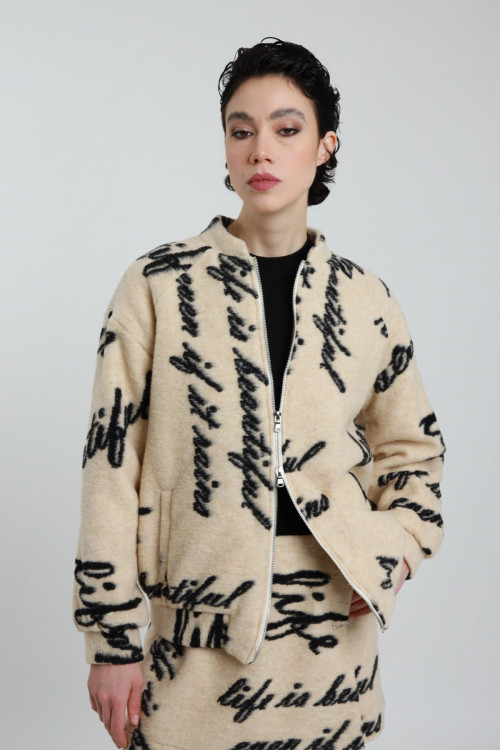 Susy Mix Bomber in Lana Cotta Negozio
