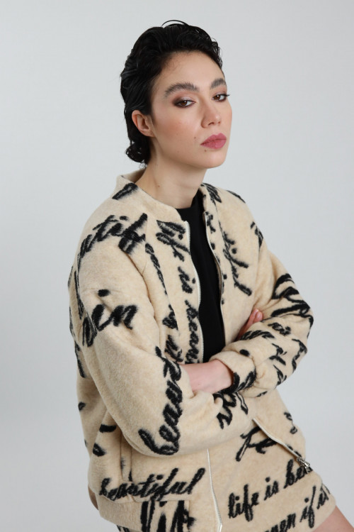 Susy Mix Bomber in Lana Cotta Negozio