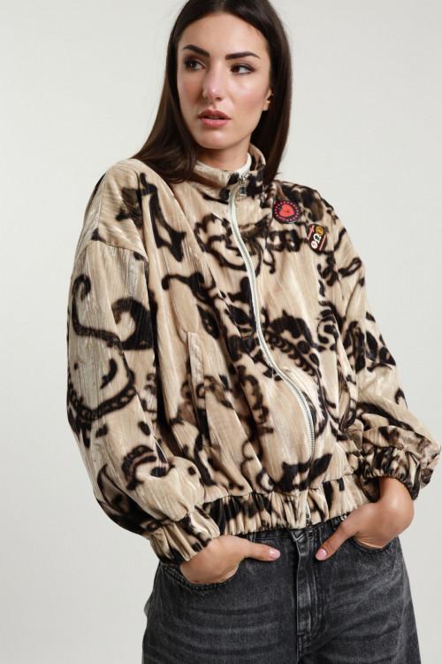 Susy Mix Bomber in Ciniglia In Saldo