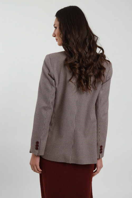 Susy Mix Giacca a Quadri Super sconto
