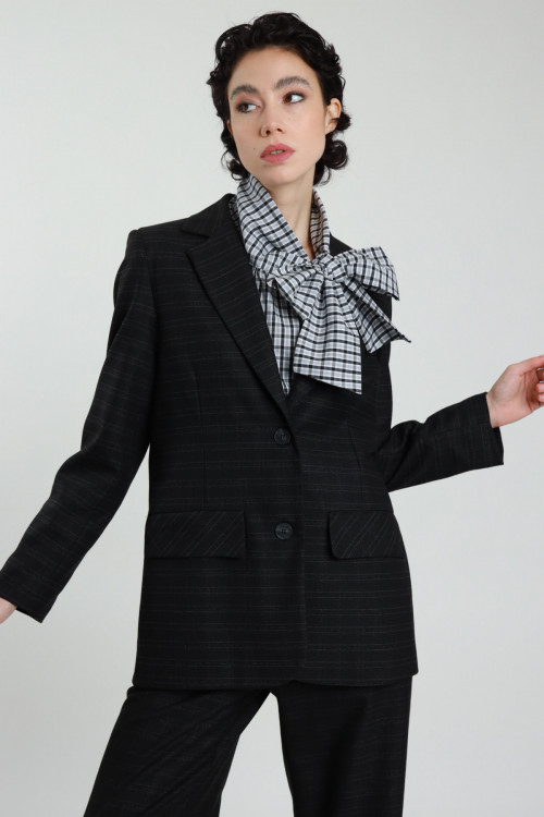 Susy Mix Giacca Check Lurex Italia