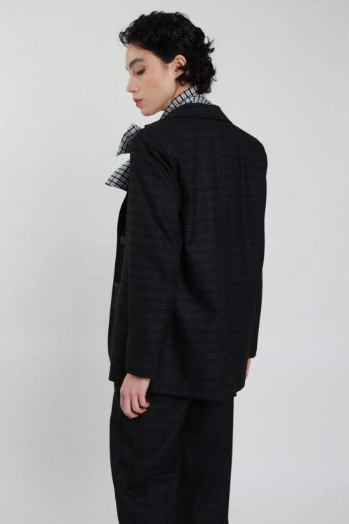 Susy Mix Giacca Check Lurex Italia