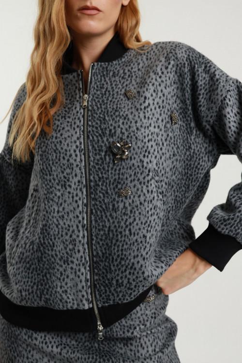 Susy Mix Bomber Maculato Nuovo