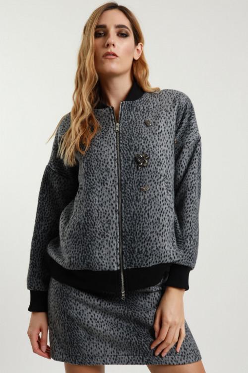 Susy Mix Bomber Maculato Nuovo