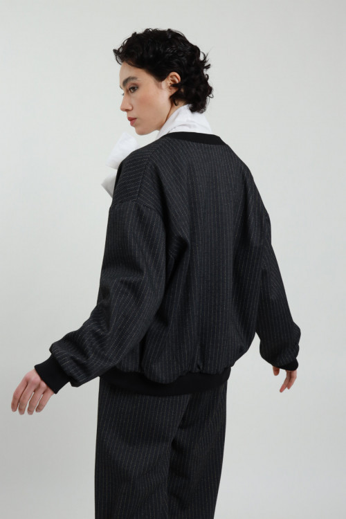 Susy Mix Bomber Gessato Presa