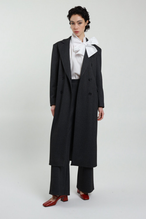 Susy Mix Cappotto Gessato Offerta