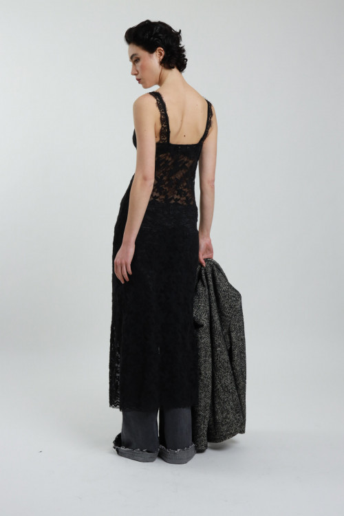 Susy Mix Abito Sottoveste in Pizzo Offerte