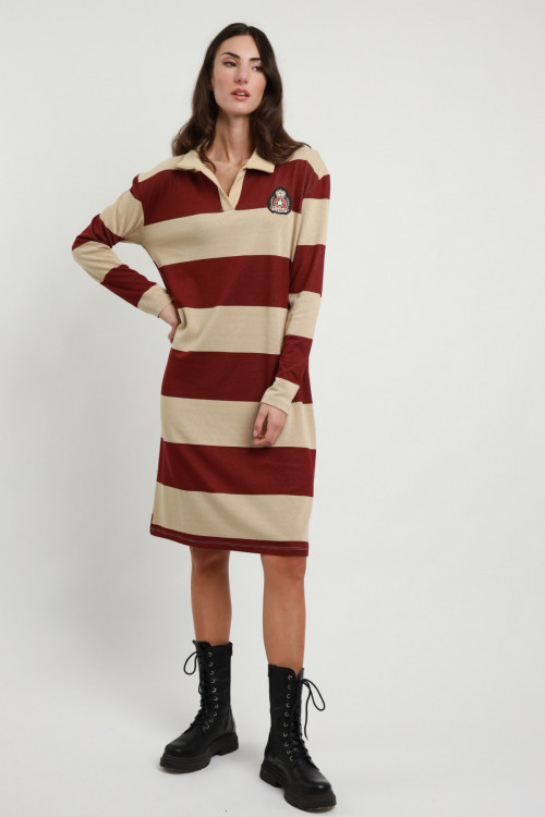 Susy Mix Abito Lungo Righe In Saldo