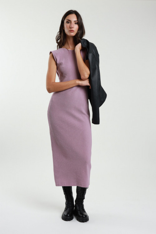 Susy Mix Abito Lungo Costine Moda