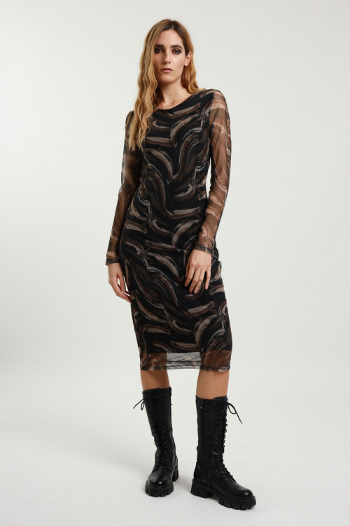 Susy Mix Abito Midi in Tulle Acquista Ora