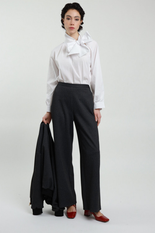 Susy Mix Pantalone Dritto Gessato Economico