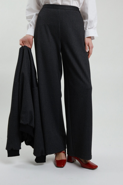 Susy Mix Pantalone Dritto Gessato Economico