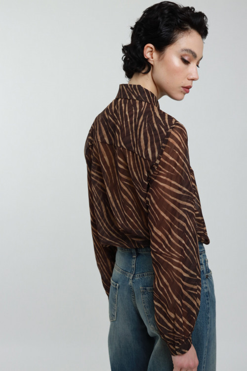 Susy Mix Camicia Fantasia Zebrata Vendita Economica