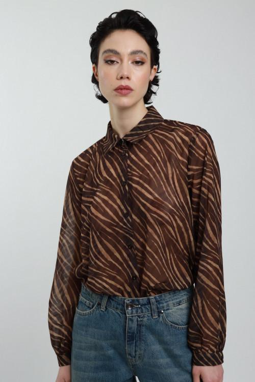 Susy Mix Camicia Fantasia Zebrata Vendita Economica