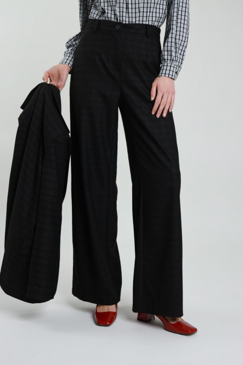 Susy Mix Pantalone Dritto Check Vendita