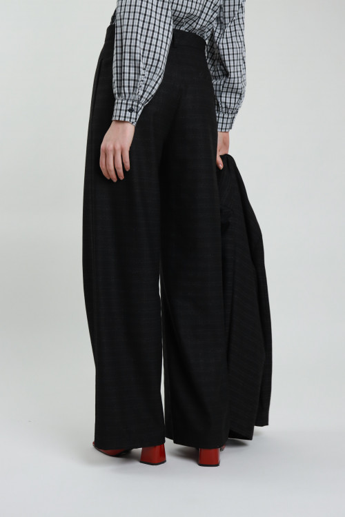 Susy Mix Pantalone Dritto Check Vendita