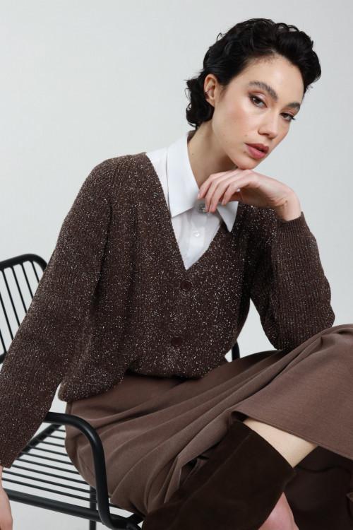 Susy Mix Cardigan Lurex Spedizione Gratuita