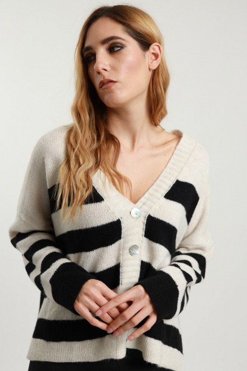 Susy Mix Cardigan Righe Offerta