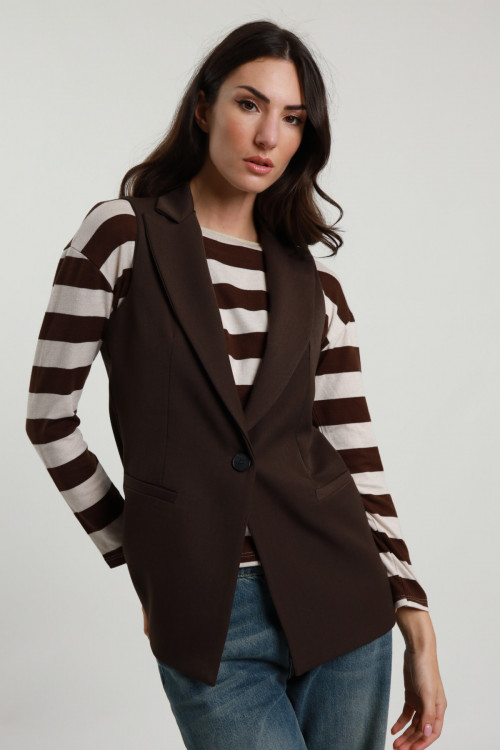 Susy Mix Gilet Lungo Negozio