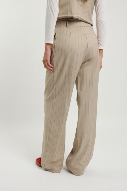 Susy Mix Pantalone Gessato Nuova