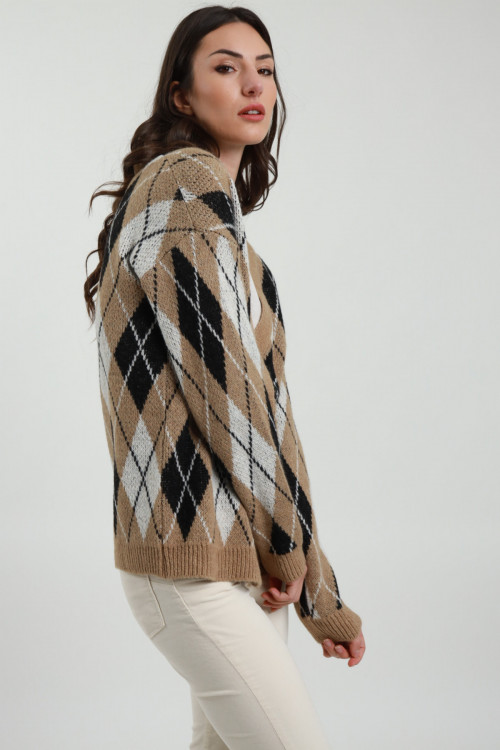 Susy Mix Cardigan a Rombi Promozione Limitata