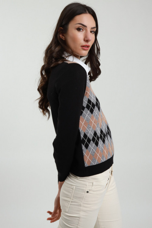 Susy Mix Maglia Rombi Fino Al -60%