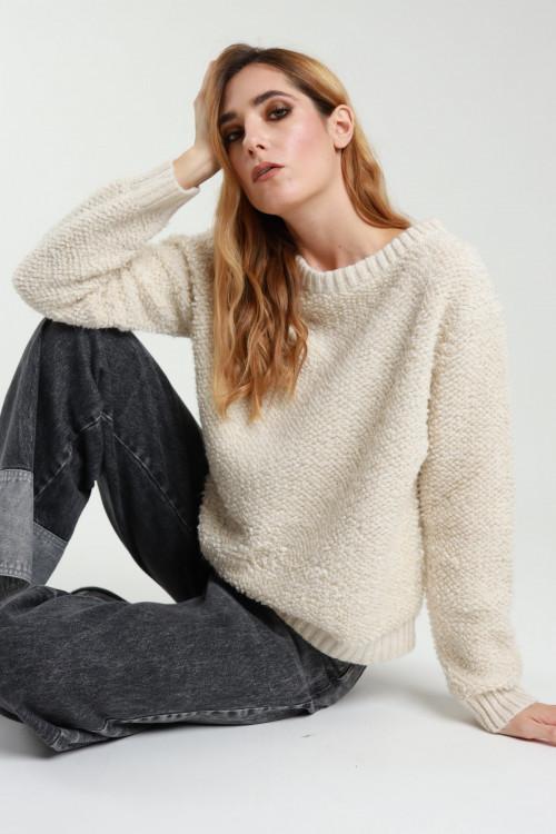 Susy Mix Pull Girocollo Bouclè Sconto