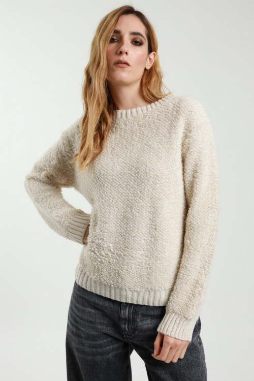 Susy Mix Pull Girocollo Bouclè Sconto