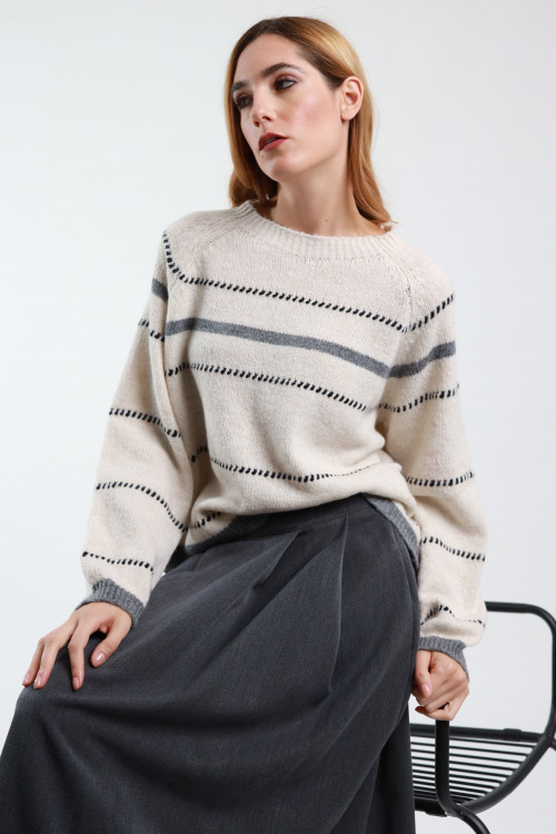 Susy Mix Maglione Righe