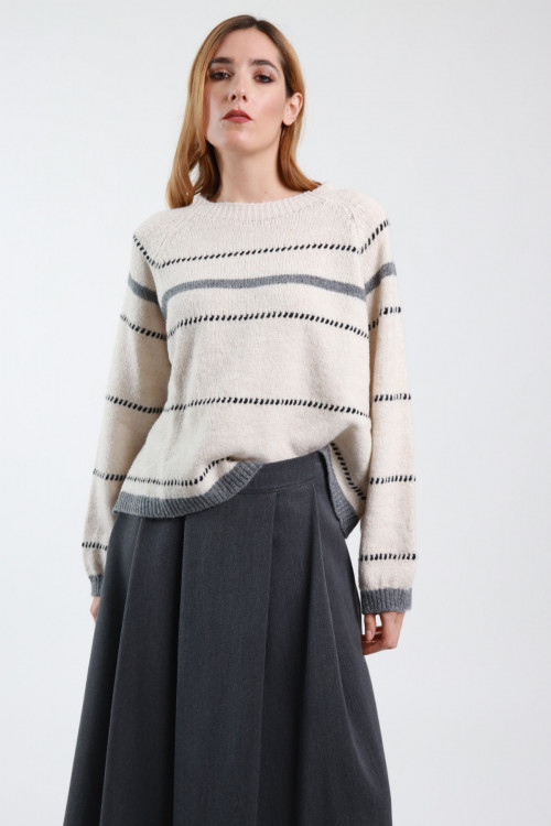 Susy Mix Maglione Righe Vendita Economica