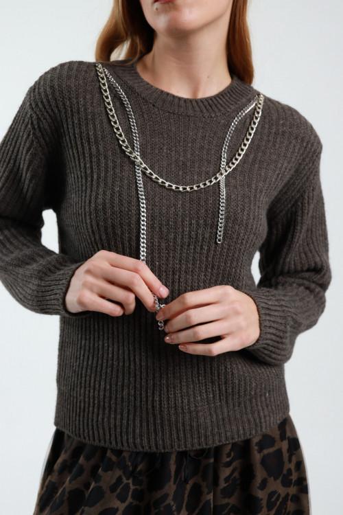 Susy Mix Maglione con Catena In Saldo