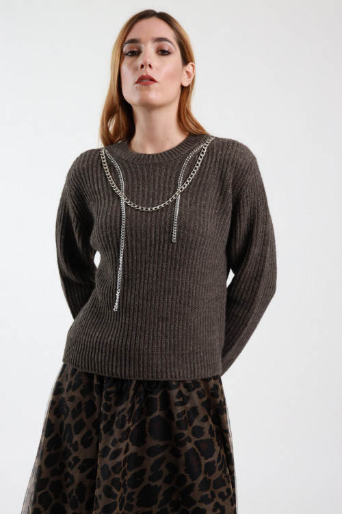Susy Mix Maglione con Catena In Saldo