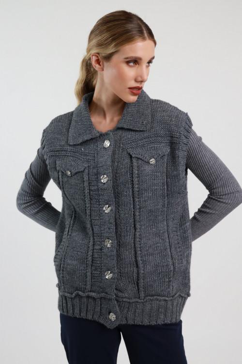 Susy Mix Gilet in Maglia Qualità Garantita