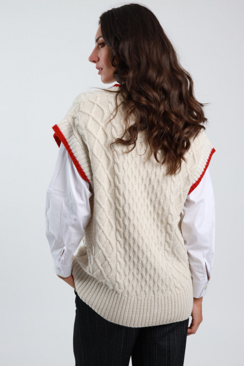 Susy Mix Gilet Trecce Scollo V Fino Al -60%